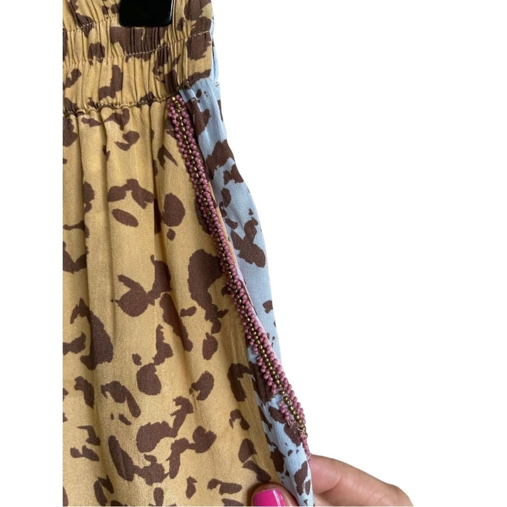 TAJ by Sabrina Crippa Animal Cheetah Leopard Print Jogger Pants Size Medium - Picture 4 of 8